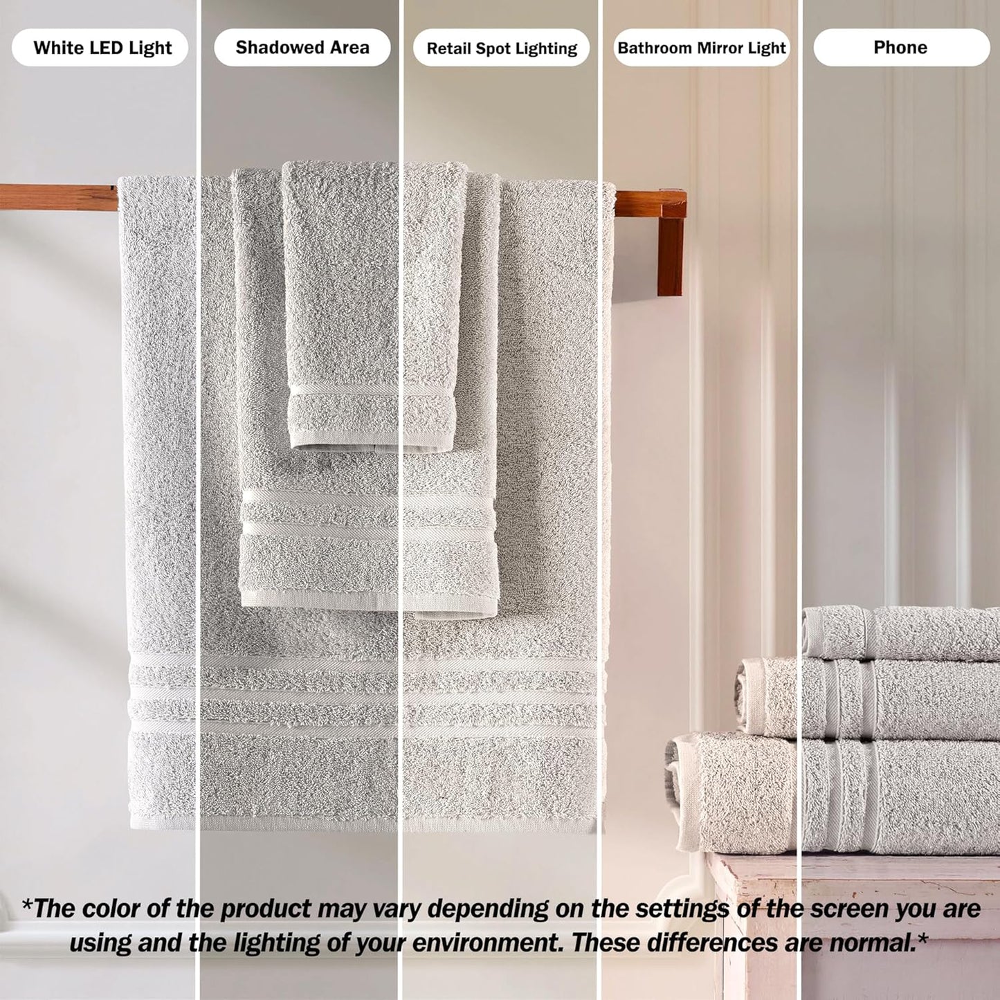Washcloth Linen Set Premium Original Turkish Cotton, Hotel Quality for Maximum Softness & Absorbency for Face, Hand, Kitchen & Cleaning (Yellow, Washcloth Set)