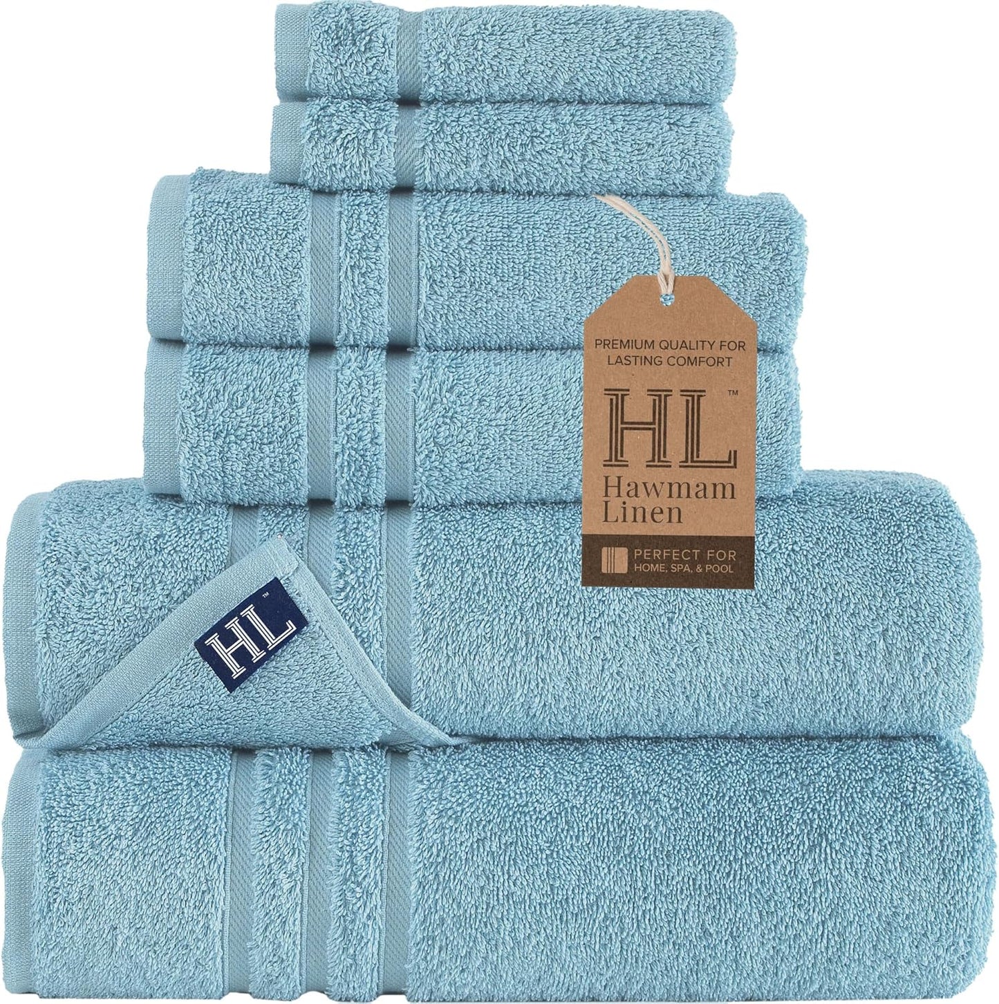 Washcloth Linen Set Premium Original Turkish Cotton, Hotel Quality for Maximum Softness & Absorbency for Face, Hand, Kitchen & Cleaning (Yellow, Washcloth Set)