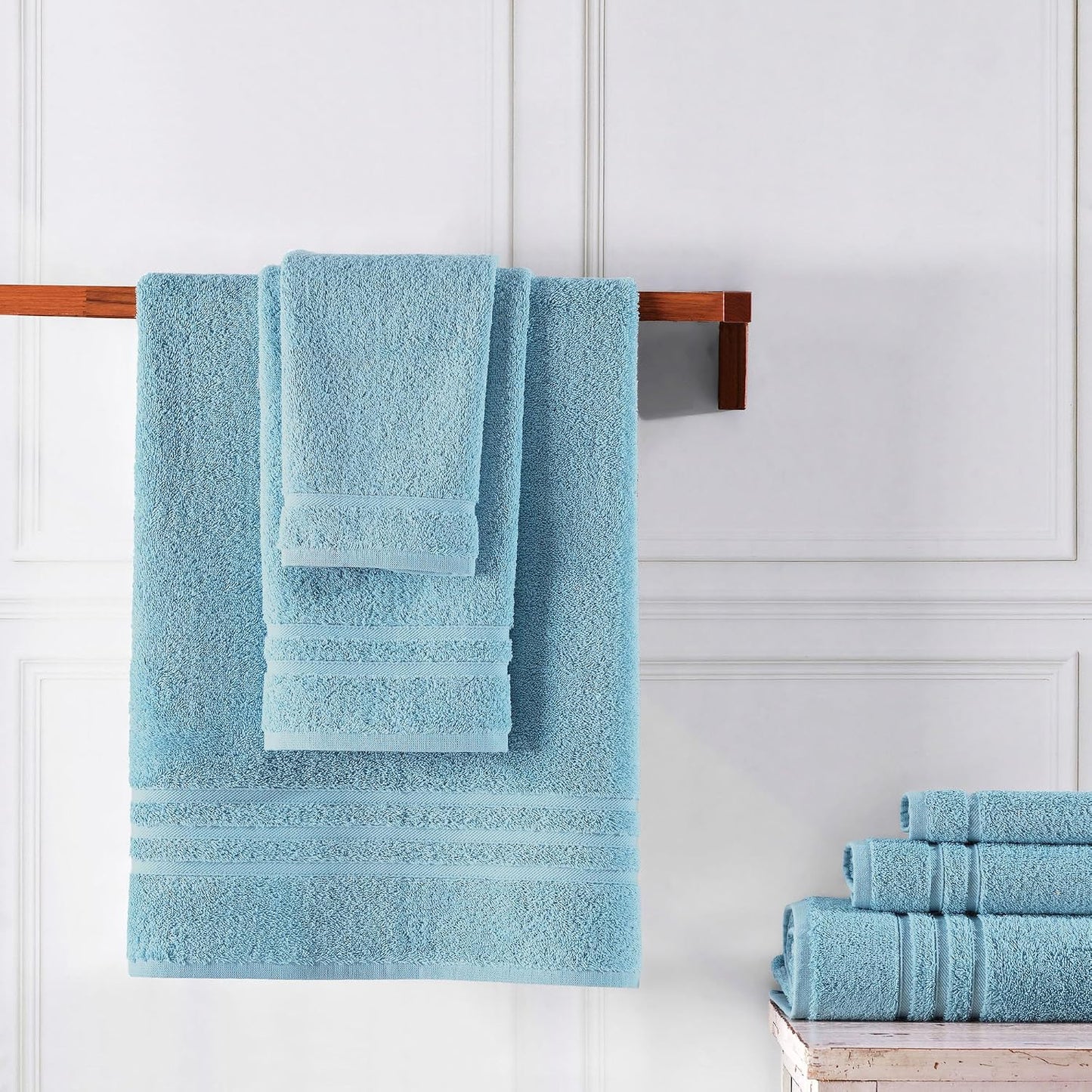 Washcloth Linen Set Premium Original Turkish Cotton, Hotel Quality for Maximum Softness & Absorbency for Face, Hand, Kitchen & Cleaning (Yellow, Washcloth Set)