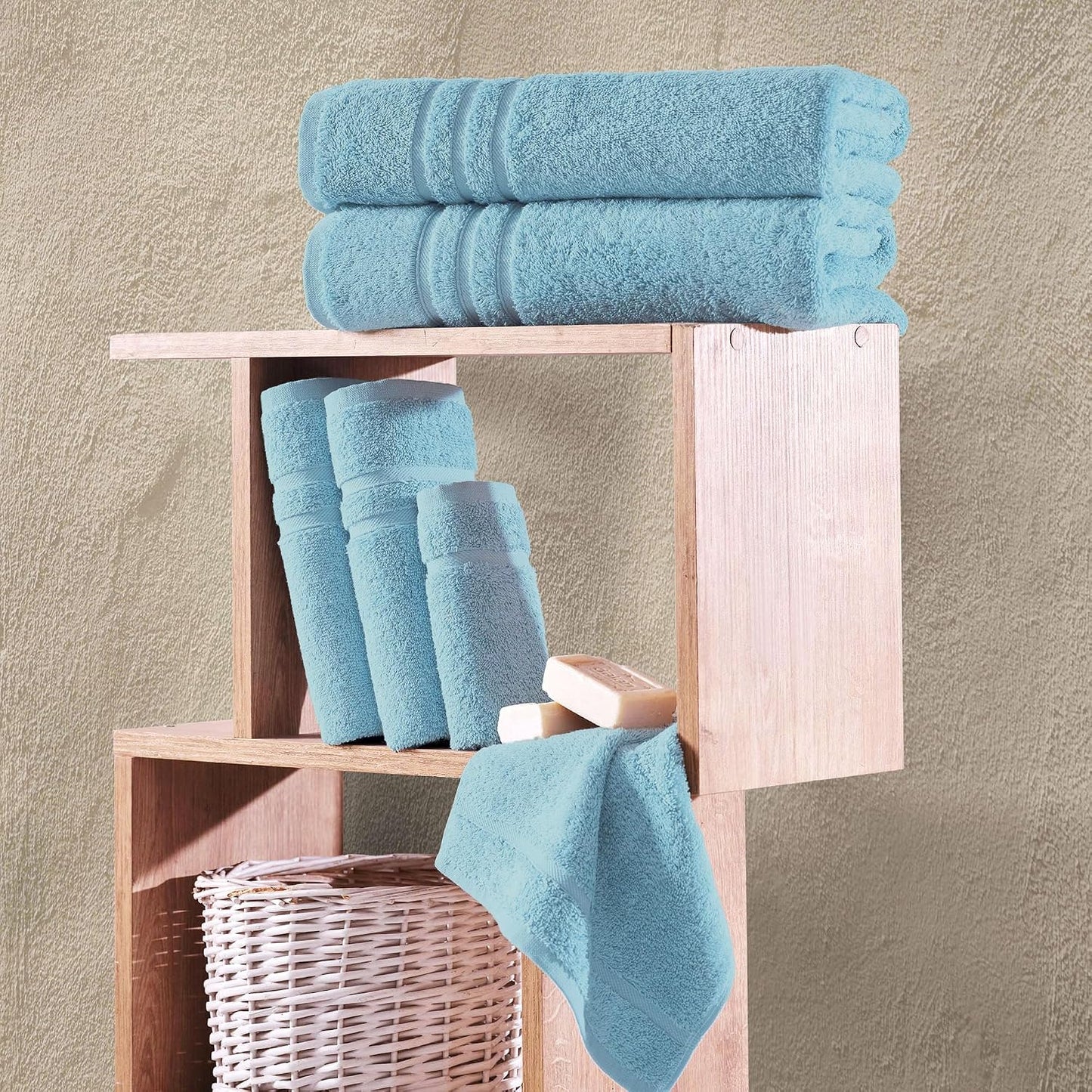 Washcloth Linen Set Premium Original Turkish Cotton, Hotel Quality for Maximum Softness & Absorbency for Face, Hand, Kitchen & Cleaning (Yellow, Washcloth Set)