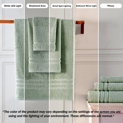 Washcloth Linen Set Premium Original Turkish Cotton, Hotel Quality for Maximum Softness & Absorbency for Face, Hand, Kitchen & Cleaning (Yellow, Washcloth Set)