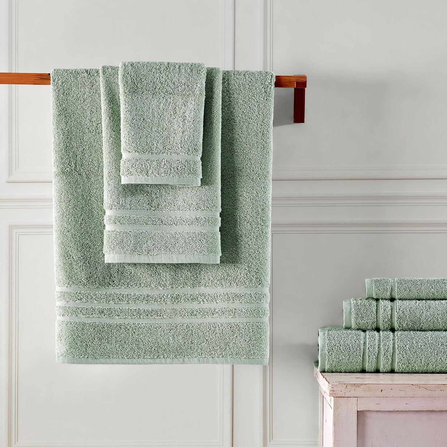 Washcloth Linen Set Premium Original Turkish Cotton, Hotel Quality for Maximum Softness & Absorbency for Face, Hand, Kitchen & Cleaning (Yellow, Washcloth Set)