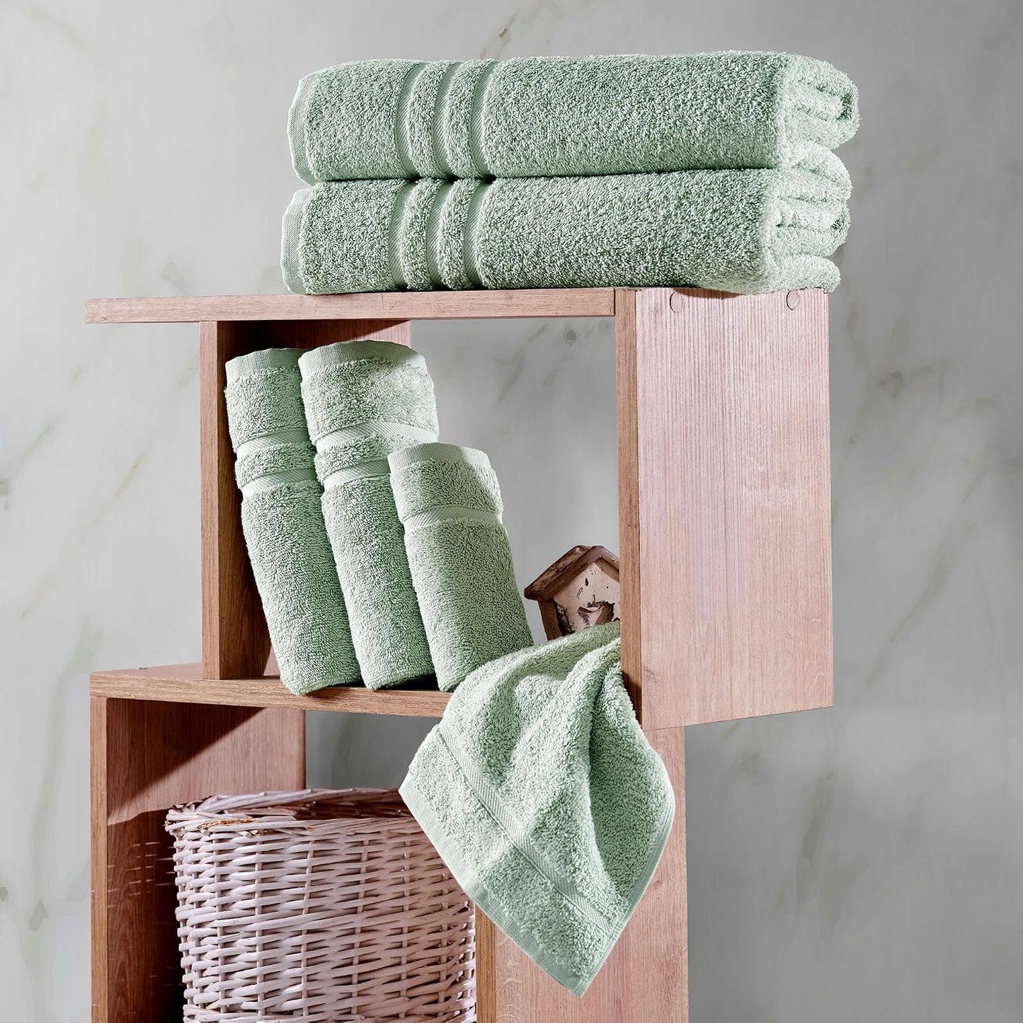 Washcloth Linen Set Premium Original Turkish Cotton, Hotel Quality for Maximum Softness & Absorbency for Face, Hand, Kitchen & Cleaning (Yellow, Washcloth Set)