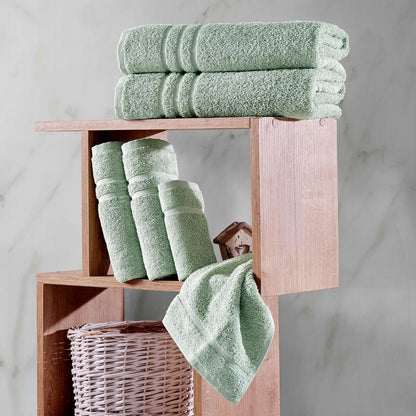 Washcloth Linen Set Premium Original Turkish Cotton, Hotel Quality for Maximum Softness & Absorbency for Face, Hand, Kitchen & Cleaning (Yellow, Washcloth Set)