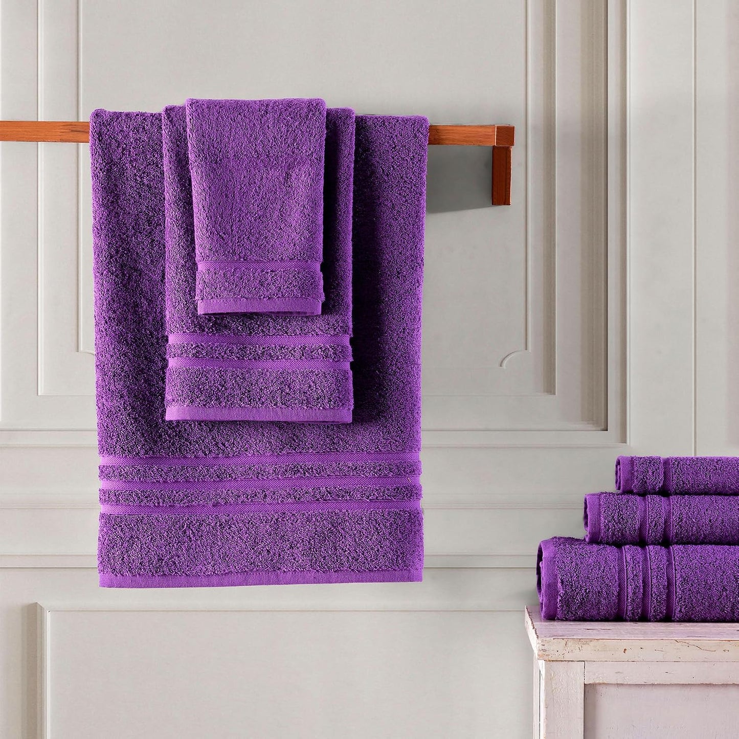 Washcloth Linen Set Premium Original Turkish Cotton, Hotel Quality for Maximum Softness & Absorbency for Face, Hand, Kitchen & Cleaning (Yellow, Washcloth Set)