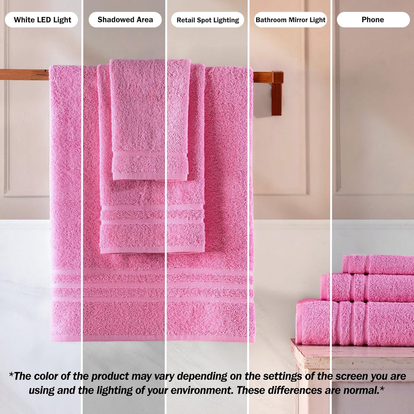 Washcloth Linen Set Premium Original Turkish Cotton, Hotel Quality for Maximum Softness & Absorbency for Face, Hand, Kitchen & Cleaning (Yellow, Washcloth Set)