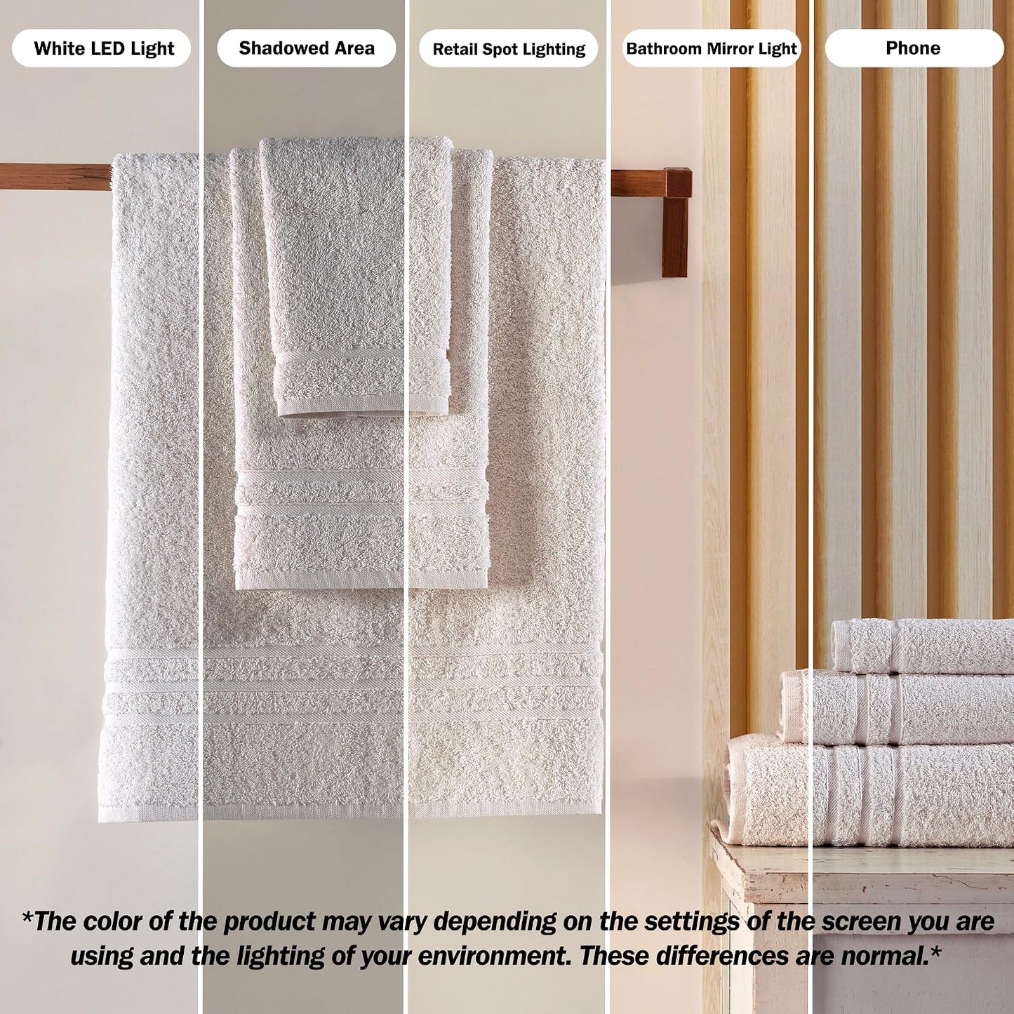 Washcloth Linen Set Premium Original Turkish Cotton, Hotel Quality for Maximum Softness & Absorbency for Face, Hand, Kitchen & Cleaning (Yellow, Washcloth Set)