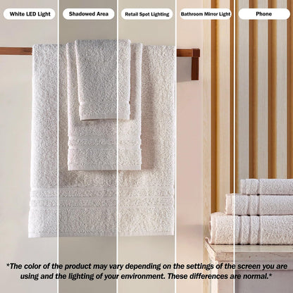 Washcloth Linen Set Premium Original Turkish Cotton, Hotel Quality for Maximum Softness & Absorbency for Face, Hand, Kitchen & Cleaning (Yellow, Washcloth Set)