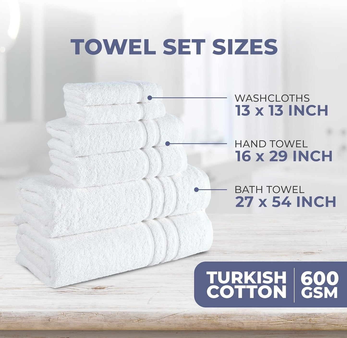 Washcloth Linen Set Premium Original Turkish Cotton, Hotel Quality for Maximum Softness & Absorbency for Face, Hand, Kitchen & Cleaning (Yellow, Washcloth Set)