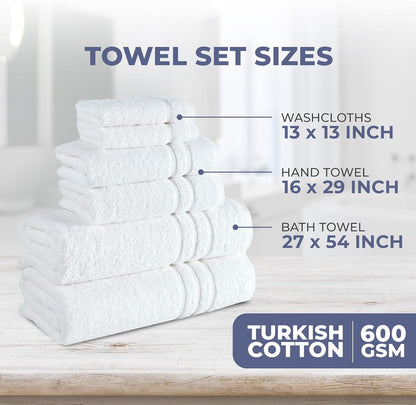 Washcloth Linen Set Premium Original Turkish Cotton, Hotel Quality for Maximum Softness & Absorbency for Face, Hand, Kitchen & Cleaning (Yellow, Washcloth Set)