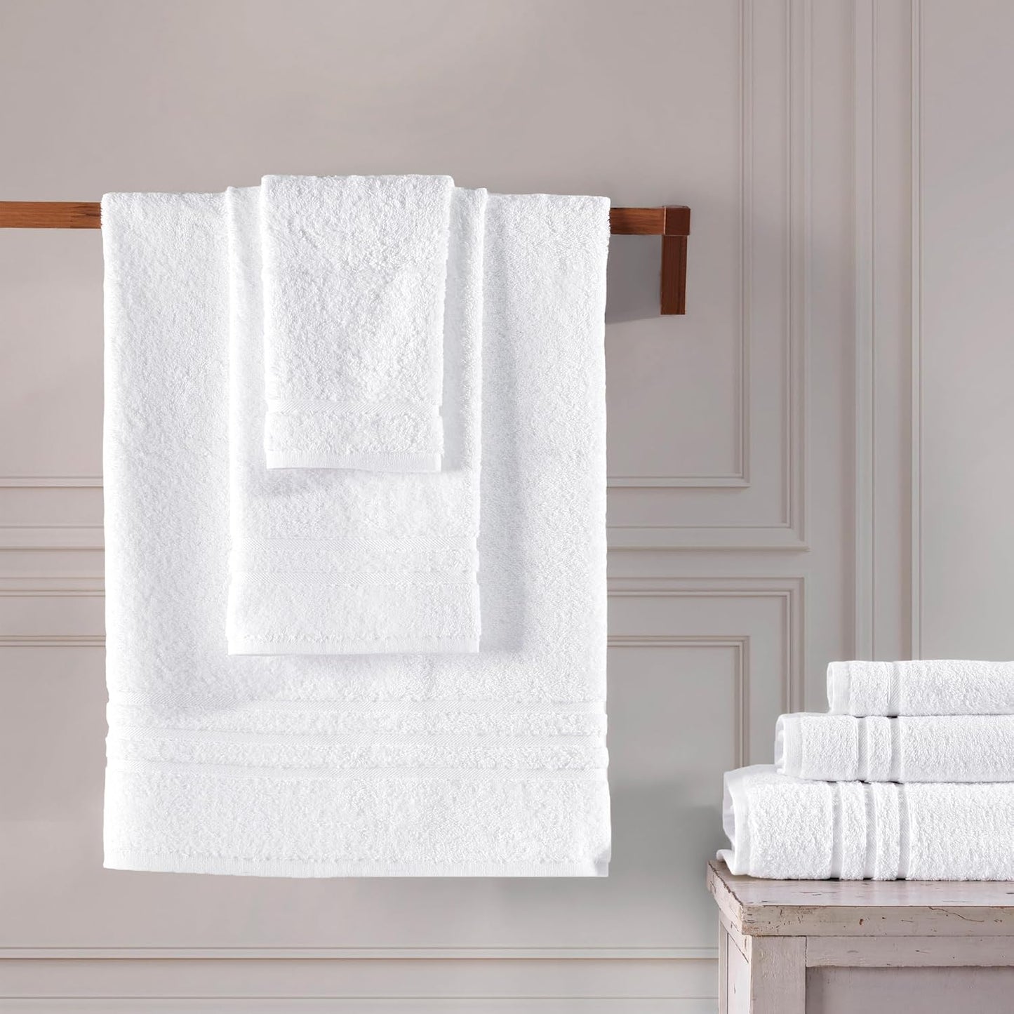 Washcloth Linen Set Premium Original Turkish Cotton, Hotel Quality for Maximum Softness & Absorbency for Face, Hand, Kitchen & Cleaning (Yellow, Washcloth Set)