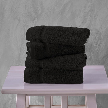Washcloth Linen Set Premium Original Turkish Cotton, Hotel Quality for Maximum Softness & Absorbency for Face, Hand, Kitchen & Cleaning (Yellow, Washcloth Set)