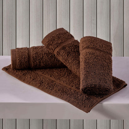 Washcloth Linen Set Premium Original Turkish Cotton, Hotel Quality for Maximum Softness & Absorbency for Face, Hand, Kitchen & Cleaning (Yellow, Washcloth Set)