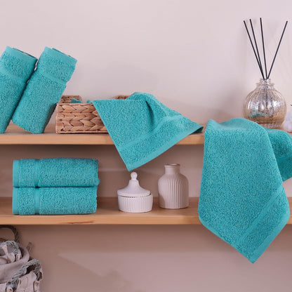 Washcloth Linen Set Premium Original Turkish Cotton, Hotel Quality for Maximum Softness & Absorbency for Face, Hand, Kitchen & Cleaning (Yellow, Washcloth Set)