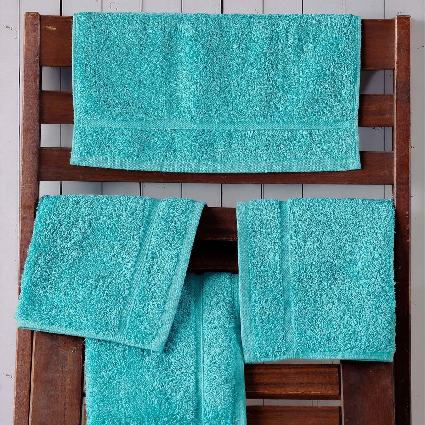 Washcloth Linen Set Premium Original Turkish Cotton, Hotel Quality for Maximum Softness & Absorbency for Face, Hand, Kitchen & Cleaning (Yellow, Washcloth Set)