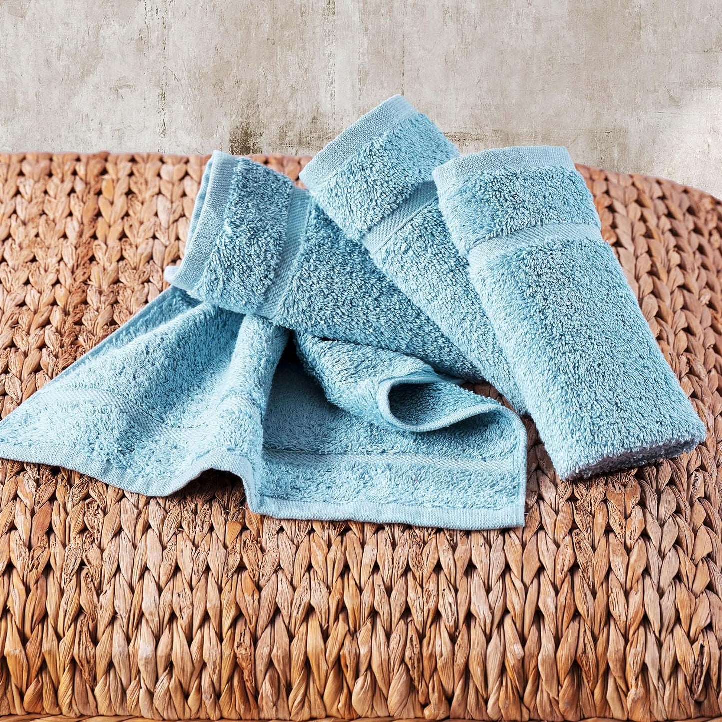 Washcloth Linen Set Premium Original Turkish Cotton, Hotel Quality for Maximum Softness & Absorbency for Face, Hand, Kitchen & Cleaning (Yellow, Washcloth Set)