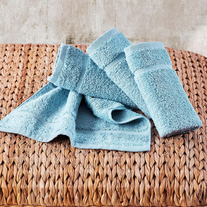 Washcloth Linen Set Premium Original Turkish Cotton, Hotel Quality for Maximum Softness & Absorbency for Face, Hand, Kitchen & Cleaning (Yellow, Washcloth Set)
