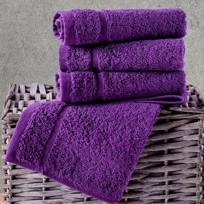 Washcloth Linen Set Premium Original Turkish Cotton, Hotel Quality for Maximum Softness & Absorbency for Face, Hand, Kitchen & Cleaning (Yellow, Washcloth Set)
