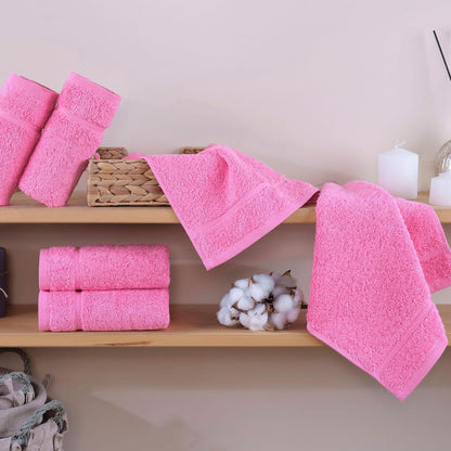 Washcloth Linen Set Premium Original Turkish Cotton, Hotel Quality for Maximum Softness & Absorbency for Face, Hand, Kitchen & Cleaning (Yellow, Washcloth Set)