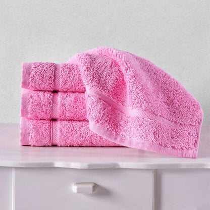 Washcloth Linen Set Premium Original Turkish Cotton, Hotel Quality for Maximum Softness & Absorbency for Face, Hand, Kitchen & Cleaning (Yellow, Washcloth Set)
