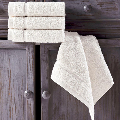 Washcloth Linen Set Premium Original Turkish Cotton, Hotel Quality for Maximum Softness & Absorbency for Face, Hand, Kitchen & Cleaning (Yellow, Washcloth Set)