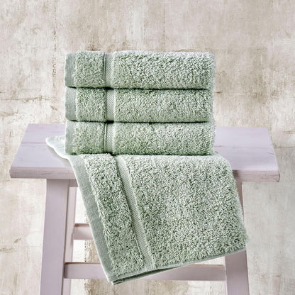 Washcloth Linen Set Premium Original Turkish Cotton, Hotel Quality for Maximum Softness & Absorbency for Face, Hand, Kitchen & Cleaning (Yellow, Washcloth Set)