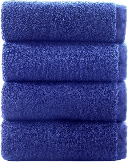 Washcloth Linen Set Premium Original Turkish Cotton, Hotel Quality for Maximum Softness & Absorbency for Face, Hand, Kitchen & Cleaning (Yellow, Washcloth Set)