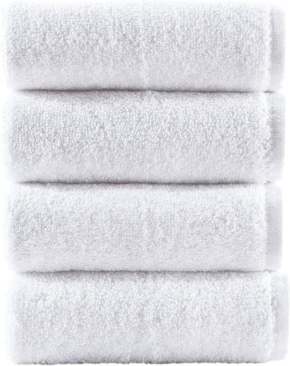 Washcloth Linen Set Premium Original Turkish Cotton, Hotel Quality for Maximum Softness & Absorbency for Face, Hand, Kitchen & Cleaning (Yellow, Washcloth Set)