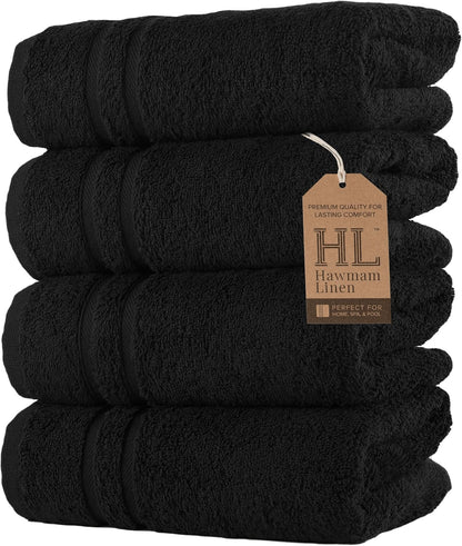 Washcloth Linen Set Premium Original Turkish Cotton, Hotel Quality for Maximum Softness & Absorbency for Face, Hand, Kitchen & Cleaning (Yellow, Washcloth Set)