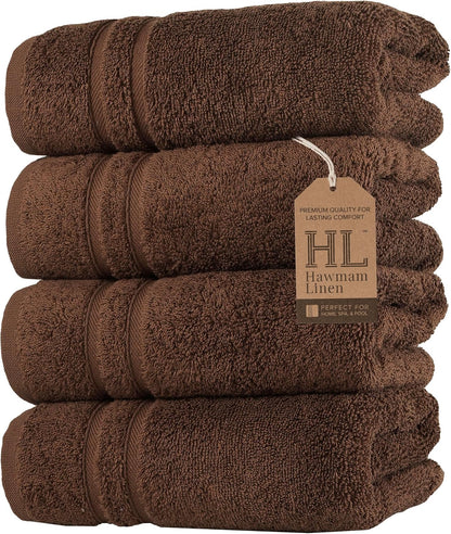 Washcloth Linen Set Premium Original Turkish Cotton, Hotel Quality for Maximum Softness & Absorbency for Face, Hand, Kitchen & Cleaning (Yellow, Washcloth Set)
