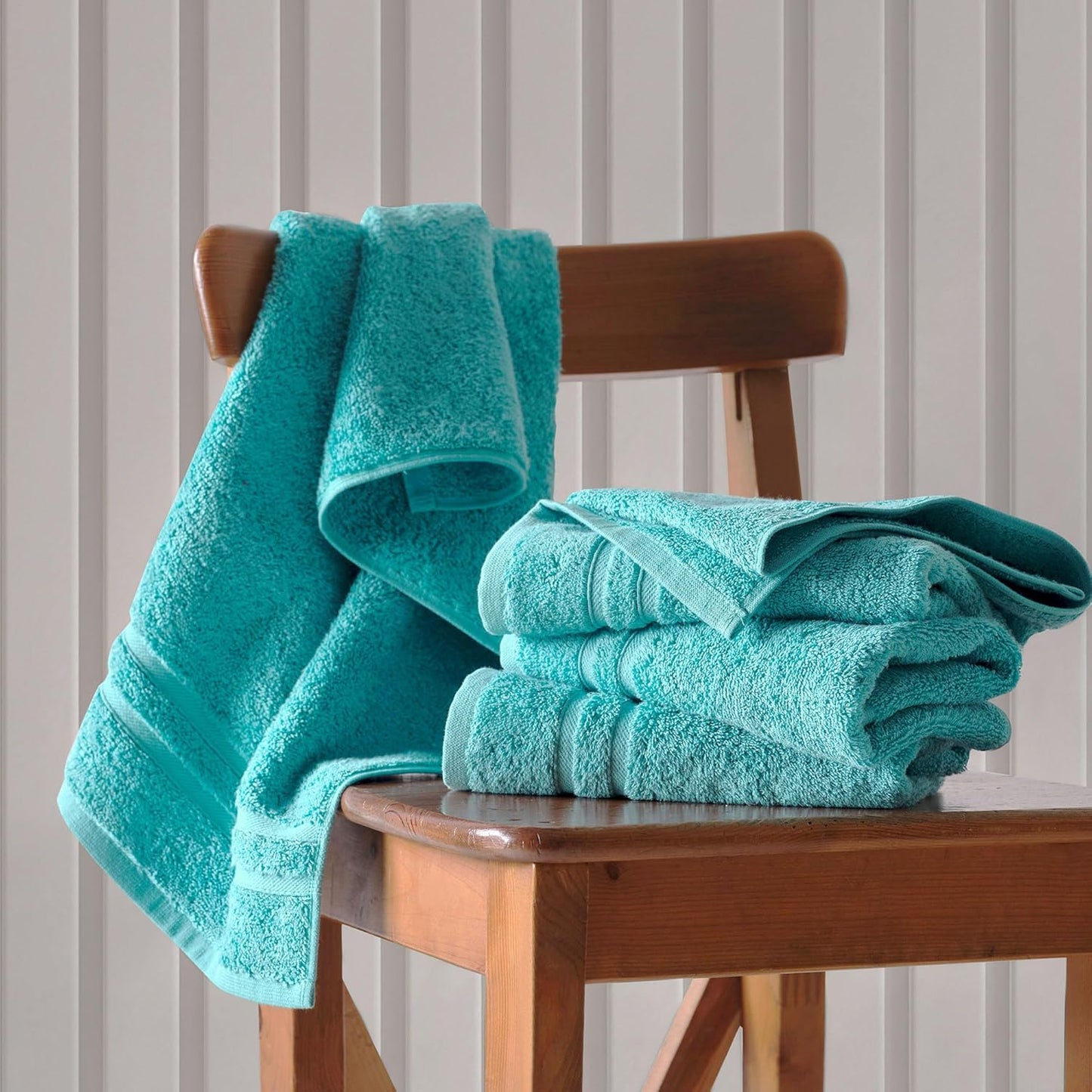 Washcloth Linen Set Premium Original Turkish Cotton, Hotel Quality for Maximum Softness & Absorbency for Face, Hand, Kitchen & Cleaning (Yellow, Washcloth Set)