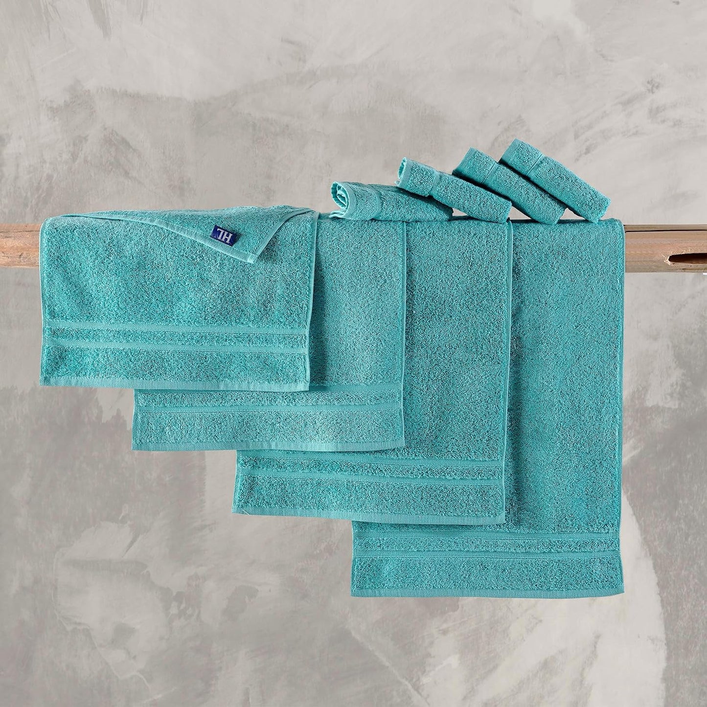 Washcloth Linen Set Premium Original Turkish Cotton, Hotel Quality for Maximum Softness & Absorbency for Face, Hand, Kitchen & Cleaning (Yellow, Washcloth Set)