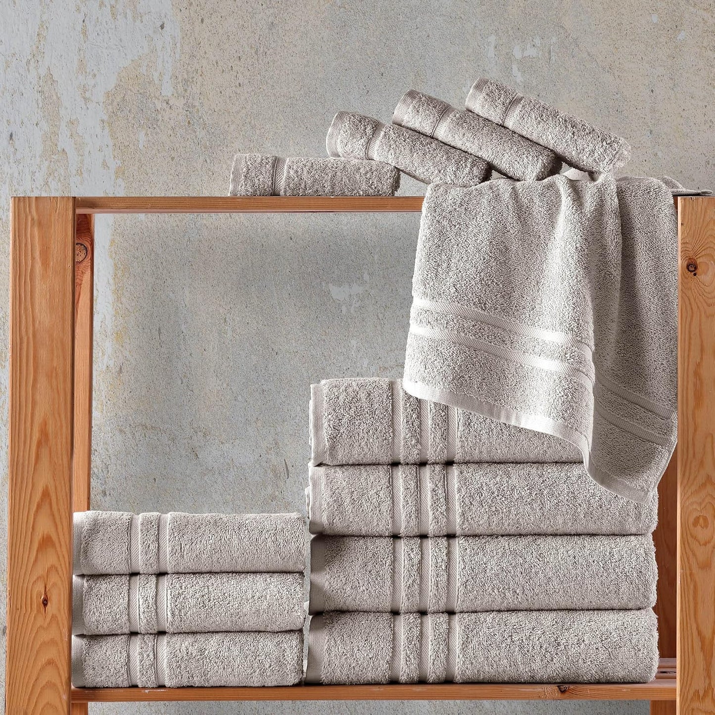 Washcloth Linen Set Premium Original Turkish Cotton, Hotel Quality for Maximum Softness & Absorbency for Face, Hand, Kitchen & Cleaning (Yellow, Washcloth Set)
