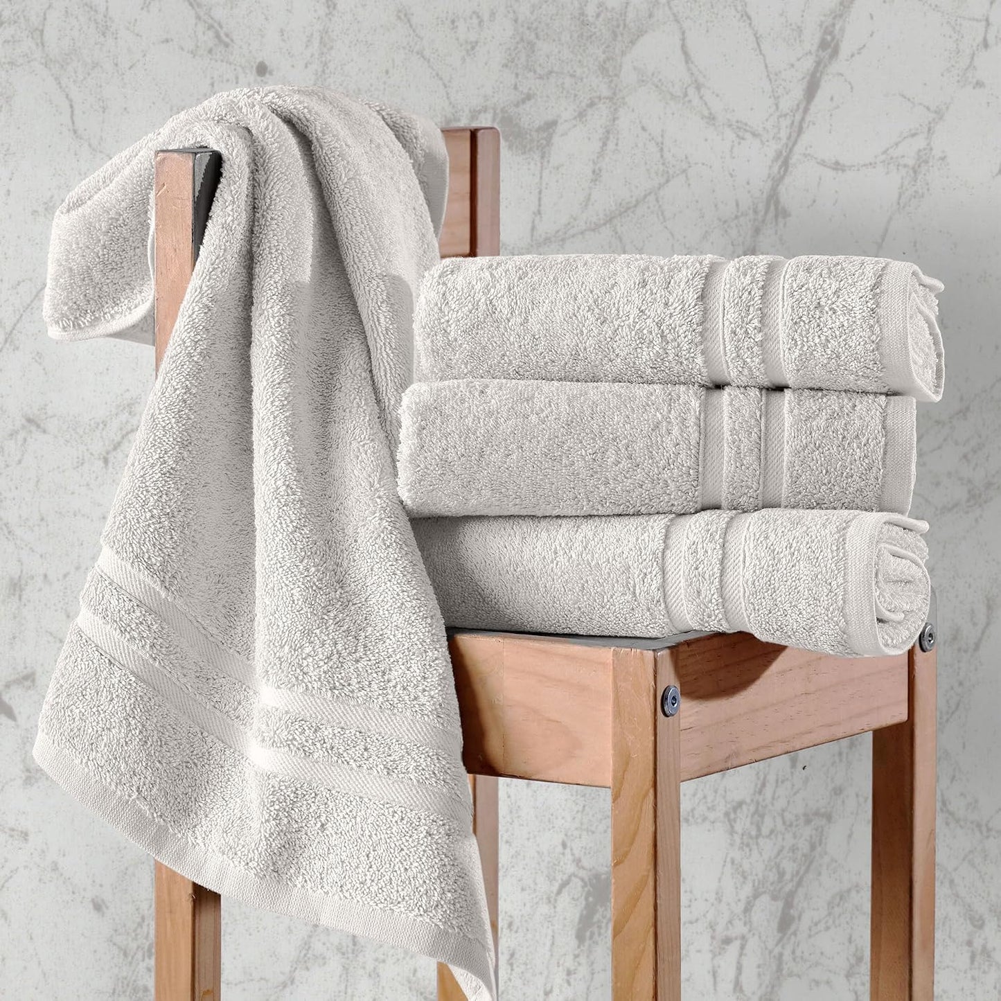 Washcloth Linen Set Premium Original Turkish Cotton, Hotel Quality for Maximum Softness & Absorbency for Face, Hand, Kitchen & Cleaning (Yellow, Washcloth Set)