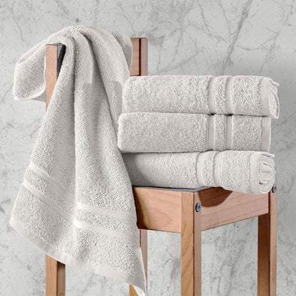 Washcloth Linen Set Premium Original Turkish Cotton, Hotel Quality for Maximum Softness & Absorbency for Face, Hand, Kitchen & Cleaning (Yellow, Washcloth Set)