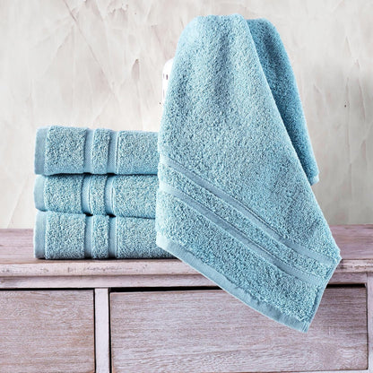 Washcloth Linen Set Premium Original Turkish Cotton, Hotel Quality for Maximum Softness & Absorbency for Face, Hand, Kitchen & Cleaning (Yellow, Washcloth Set)