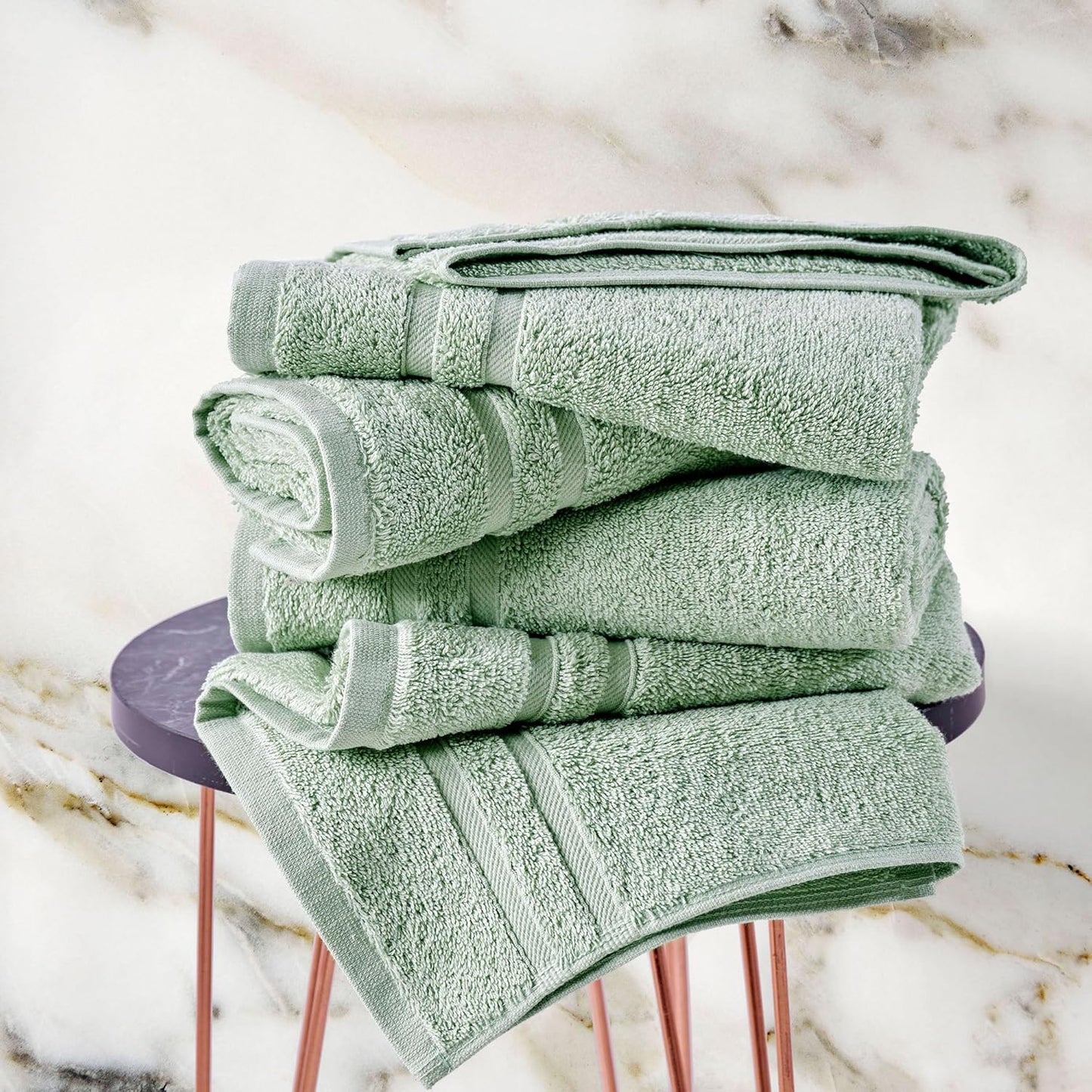 Washcloth Linen Set Premium Original Turkish Cotton, Hotel Quality for Maximum Softness & Absorbency for Face, Hand, Kitchen & Cleaning (Yellow, Washcloth Set)