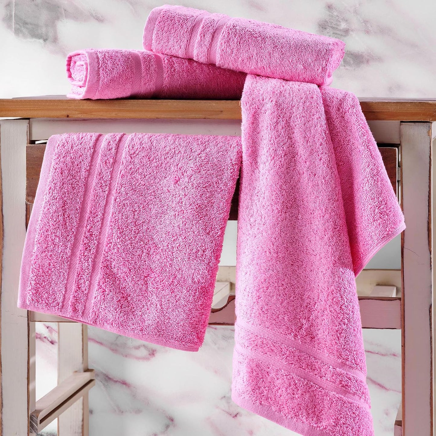 Washcloth Linen Set Premium Original Turkish Cotton, Hotel Quality for Maximum Softness & Absorbency for Face, Hand, Kitchen & Cleaning (Yellow, Washcloth Set)