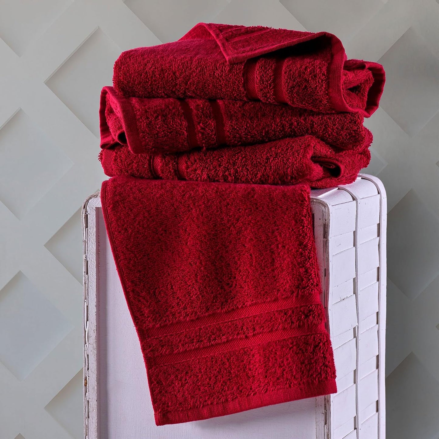 Washcloth Linen Set Premium Original Turkish Cotton, Hotel Quality for Maximum Softness & Absorbency for Face, Hand, Kitchen & Cleaning (Yellow, Washcloth Set)