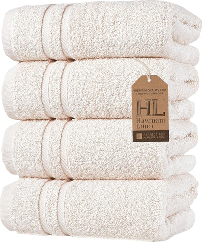 Washcloth Linen Set Premium Original Turkish Cotton, Hotel Quality for Maximum Softness & Absorbency for Face, Hand, Kitchen & Cleaning (Yellow, Washcloth Set)