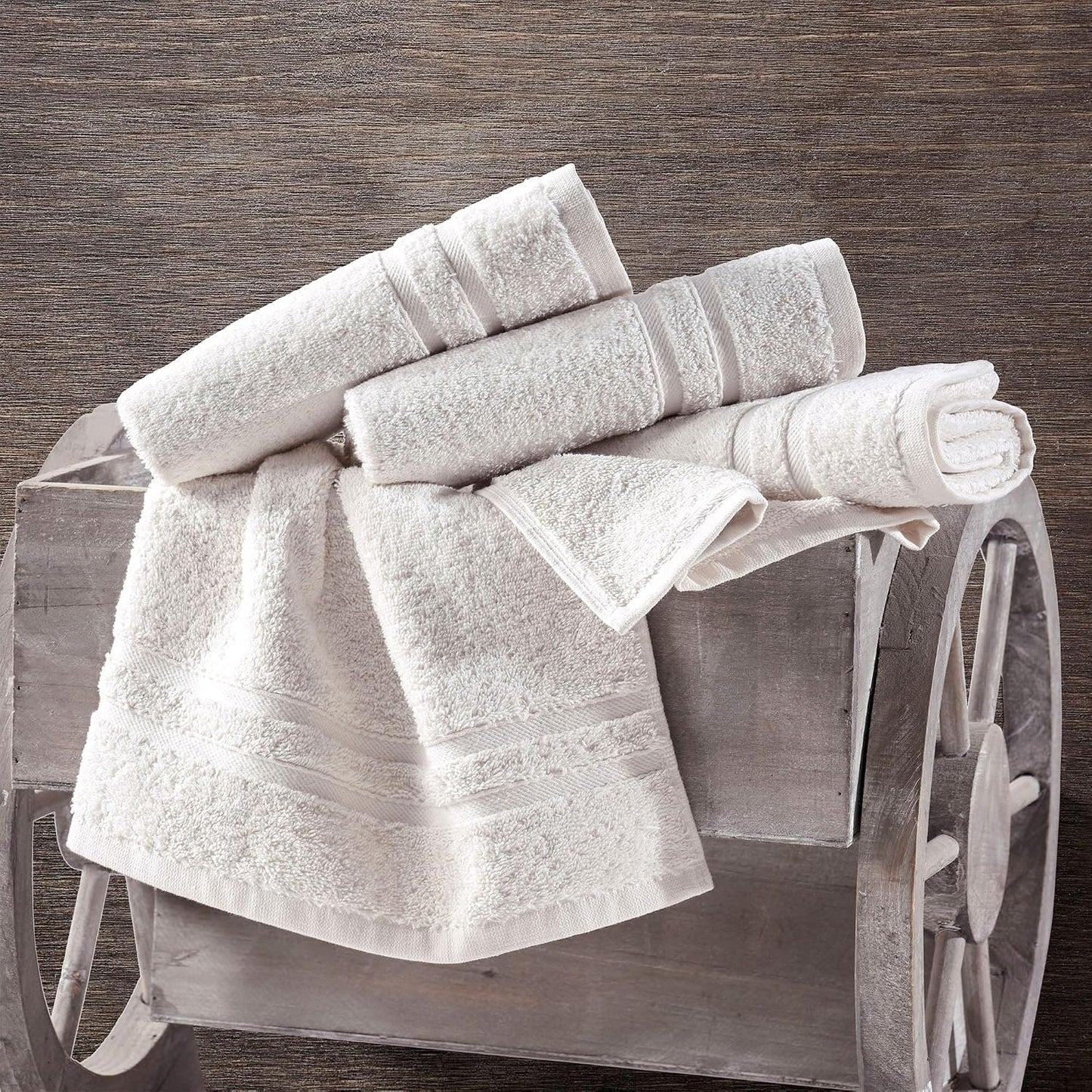 Washcloth Linen Set Premium Original Turkish Cotton, Hotel Quality for Maximum Softness & Absorbency for Face, Hand, Kitchen & Cleaning (Yellow, Washcloth Set)