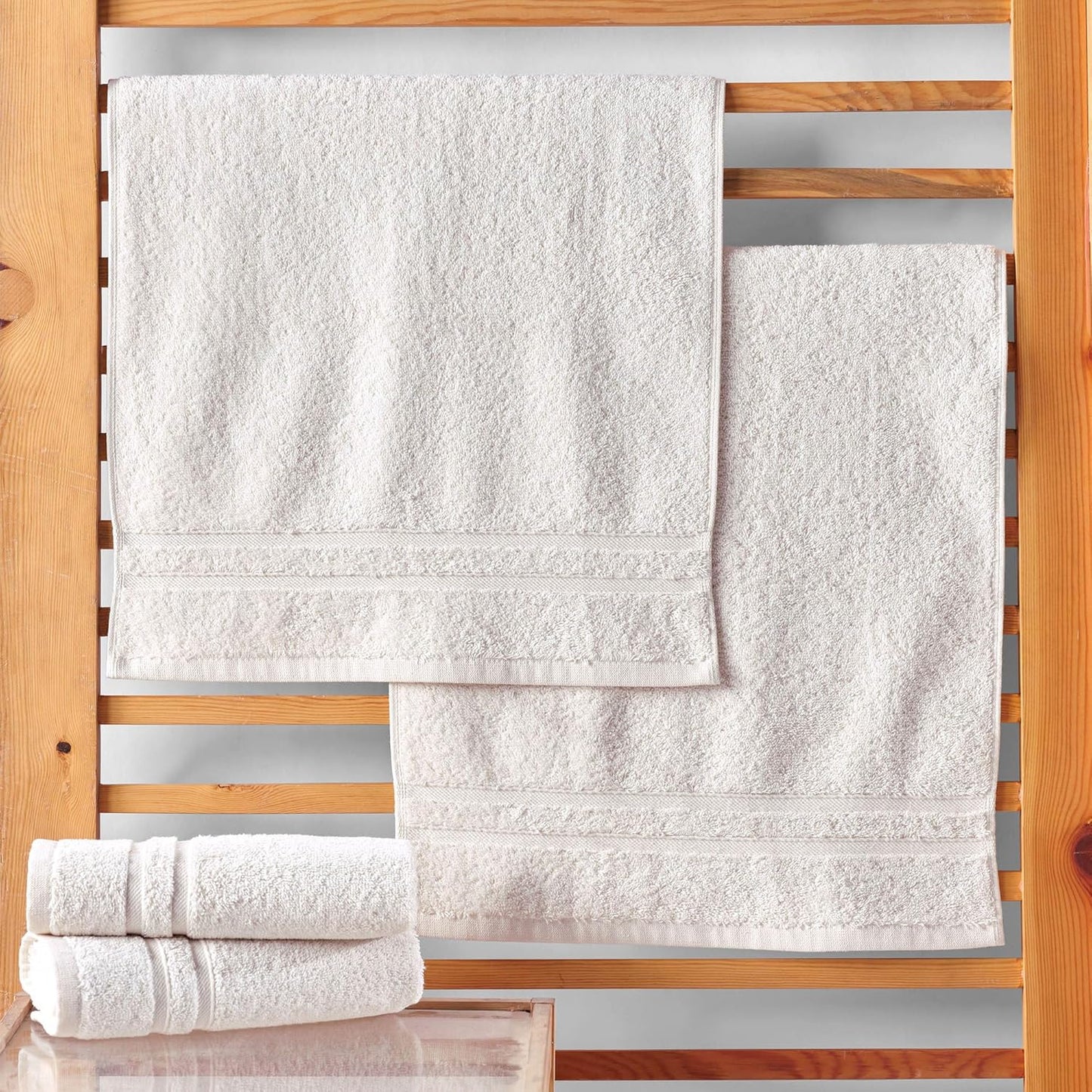 Washcloth Linen Set Premium Original Turkish Cotton, Hotel Quality for Maximum Softness & Absorbency for Face, Hand, Kitchen & Cleaning (Yellow, Washcloth Set)