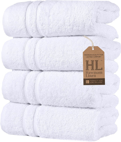 Washcloth Linen Set Premium Original Turkish Cotton, Hotel Quality for Maximum Softness & Absorbency for Face, Hand, Kitchen & Cleaning (Yellow, Washcloth Set)