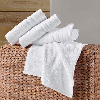 Washcloth Linen Set Premium Original Turkish Cotton, Hotel Quality for Maximum Softness & Absorbency for Face, Hand, Kitchen & Cleaning (Yellow, Washcloth Set)