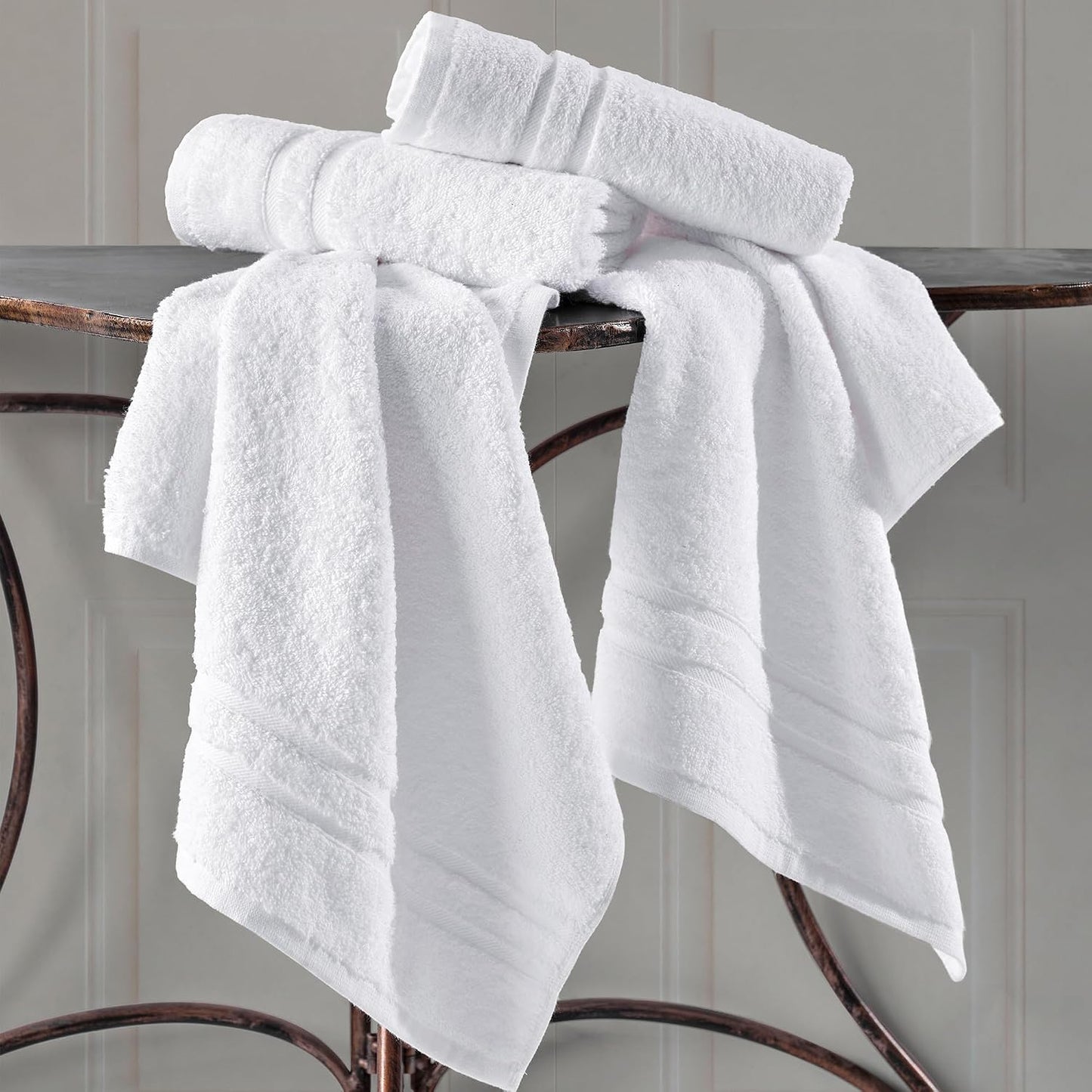 Washcloth Linen Set Premium Original Turkish Cotton, Hotel Quality for Maximum Softness & Absorbency for Face, Hand, Kitchen & Cleaning (Yellow, Washcloth Set)