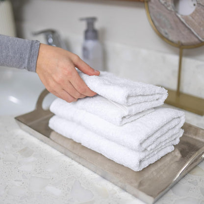 Washcloth Linen Set Premium Original Turkish Cotton, Hotel Quality for Maximum Softness & Absorbency for Face, Hand, Kitchen & Cleaning (Yellow, Washcloth Set)