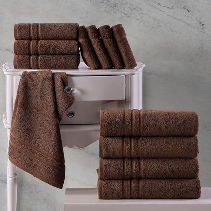 Washcloth Linen Set Premium Original Turkish Cotton, Hotel Quality for Maximum Softness & Absorbency for Face, Hand, Kitchen & Cleaning (Yellow, Washcloth Set)