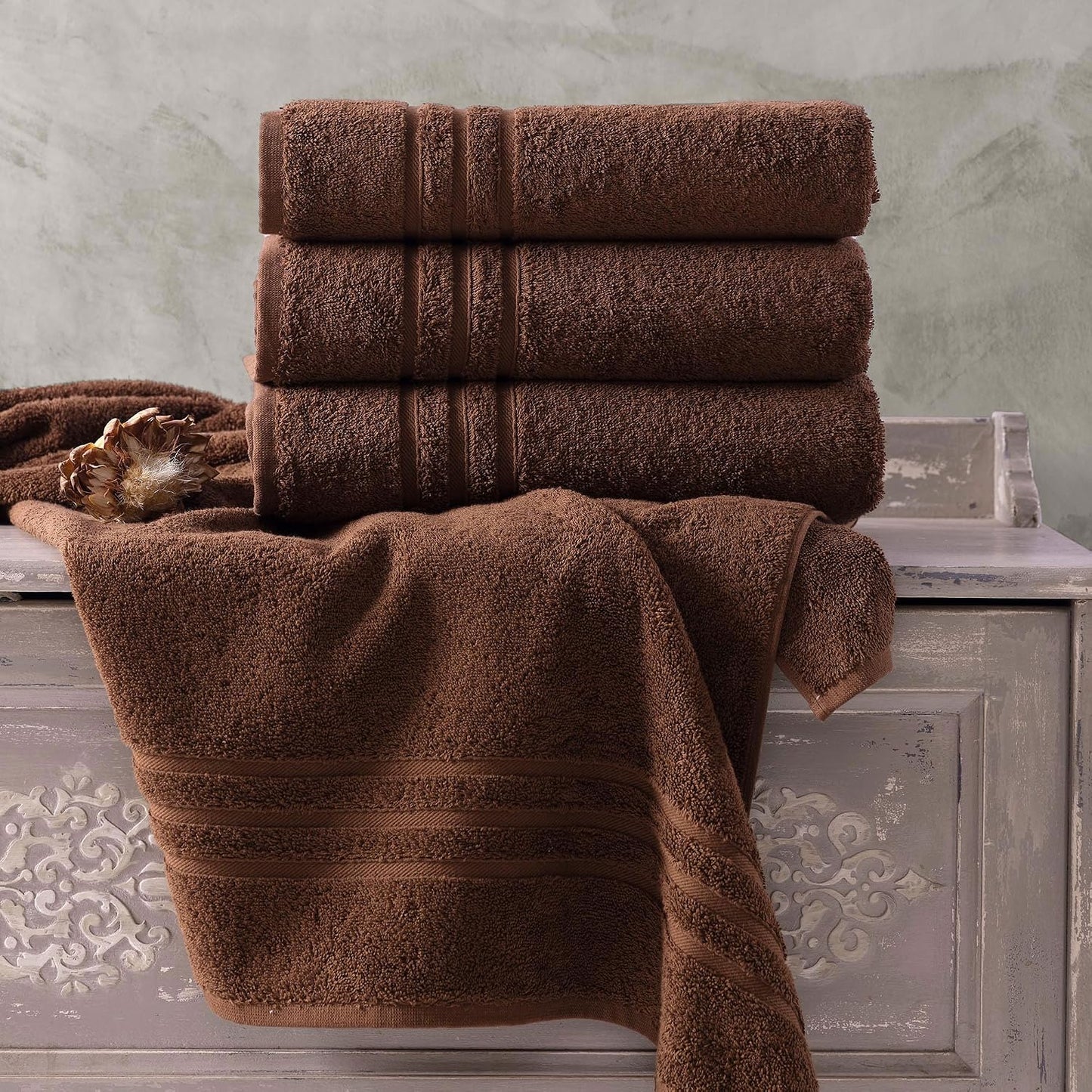 Washcloth Linen Set Premium Original Turkish Cotton, Hotel Quality for Maximum Softness & Absorbency for Face, Hand, Kitchen & Cleaning (Yellow, Washcloth Set)
