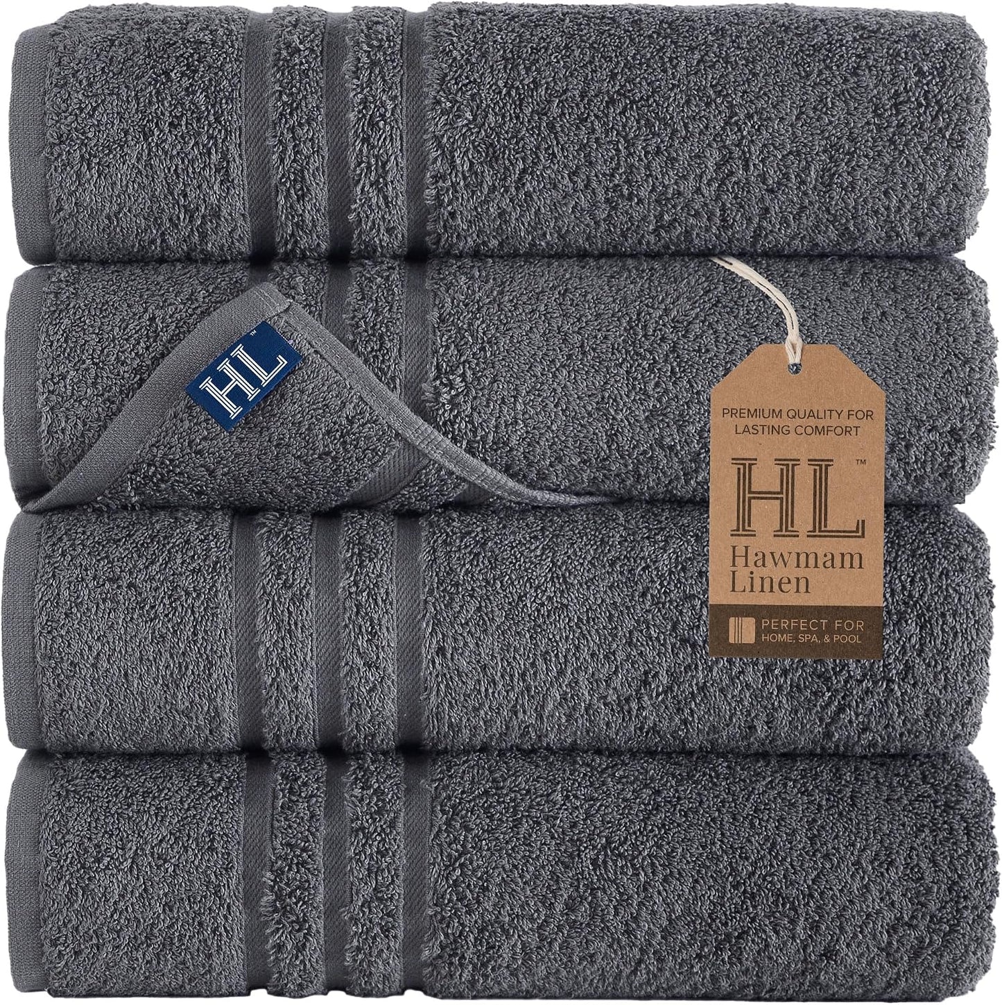 Washcloth Linen Set Premium Original Turkish Cotton, Hotel Quality for Maximum Softness & Absorbency for Face, Hand, Kitchen & Cleaning (Yellow, Washcloth Set)