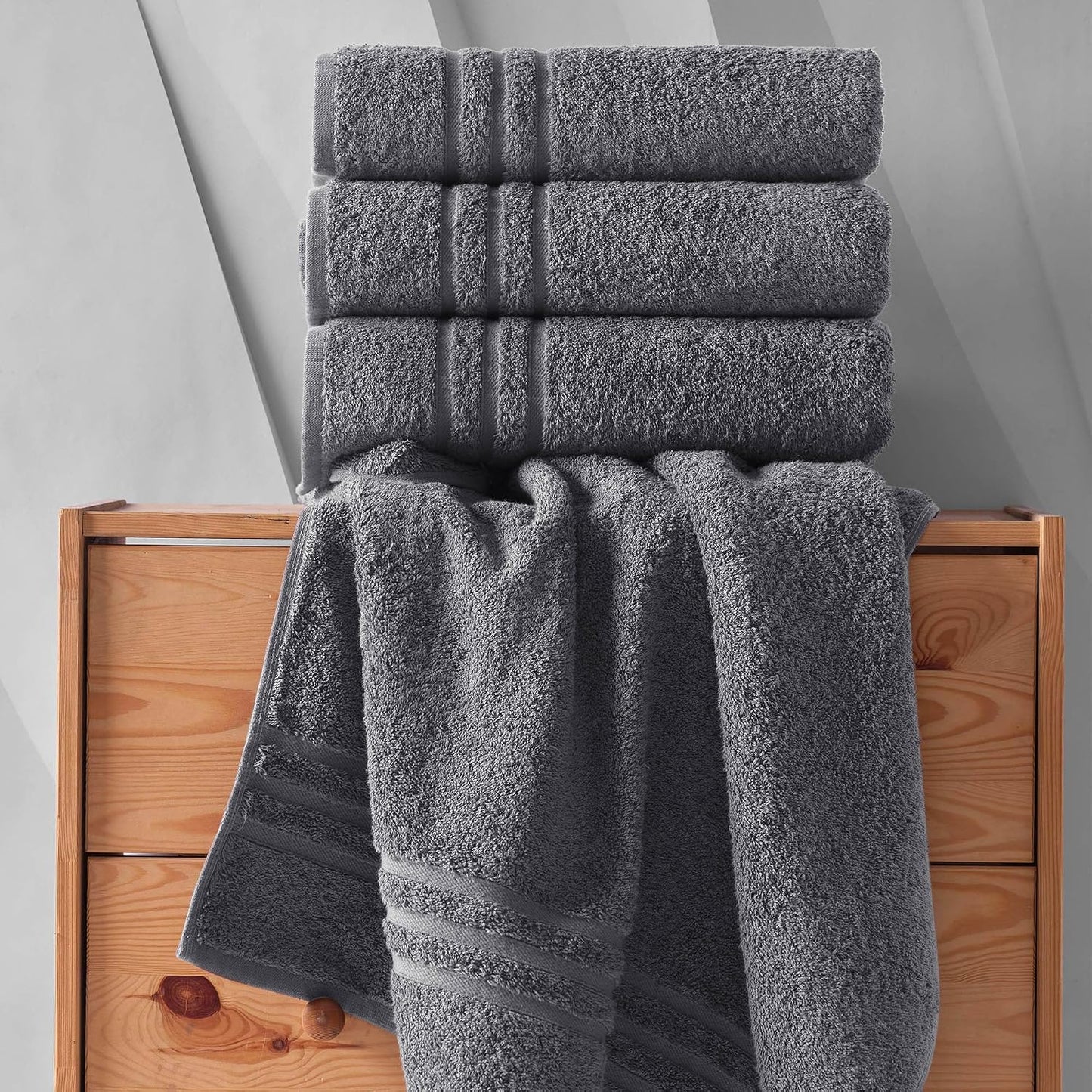 Washcloth Linen Set Premium Original Turkish Cotton, Hotel Quality for Maximum Softness & Absorbency for Face, Hand, Kitchen & Cleaning (Yellow, Washcloth Set)